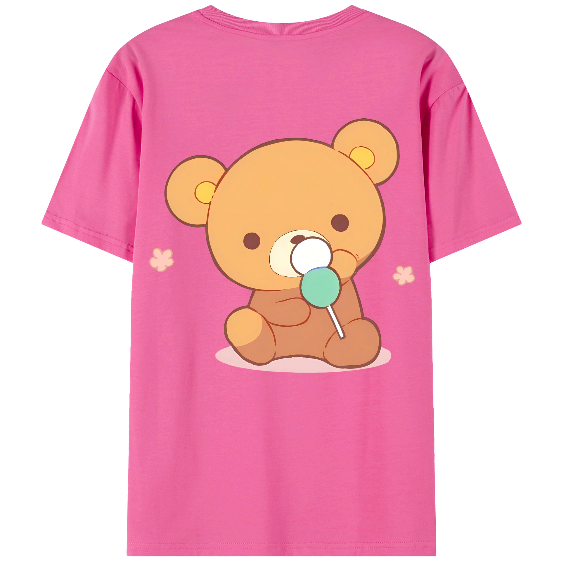 （画像用） リラックマ リラックマ キイロイトリ Rilakkuma Korilakkuma Kiiroitori レディース半袖Tシャツ(バックプリント)